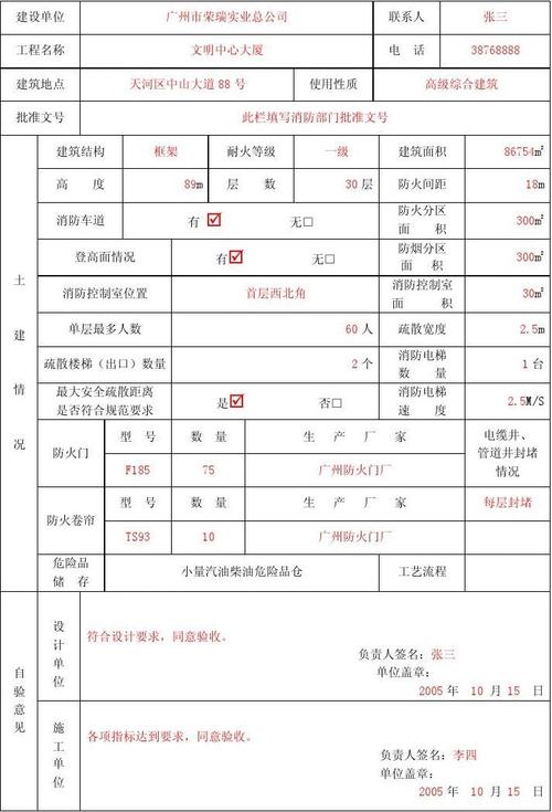 装修材料消防报验清单(装修材料消防报验清单表格)